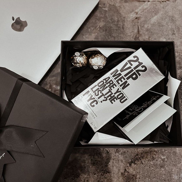 Gift Box with Black Ribbon